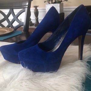 Jessica Simpson Royal Blue High heels